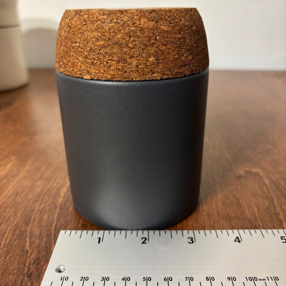 Oracle Coffee Mug Dark Gray Black Cork Bottom Spellout Excellent - Picture 8 of 9